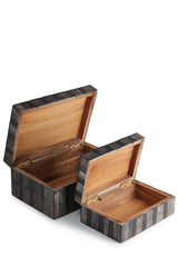 Madison Decorative Boxes, Set of 2 - Sumiye Co