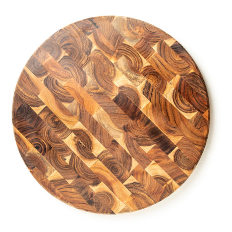 Taiga End Grain Wood Cutting Board, Round 16" - Sumiye Co