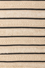 Kasba Handwoven Wall Tapestry 30" x 50" - Ivory & Black - Sumiye Co