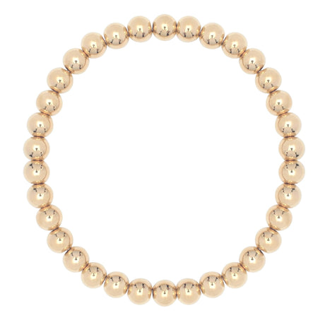 6mm Small Gold Ball Bracelet - Sumiye Co