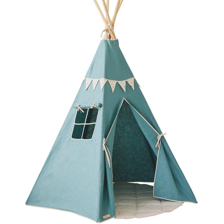 Teepee Tent “Gold Star” + Garland Set - Sumiye Co