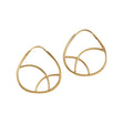 Geometric Gold Hoop Earrings-0