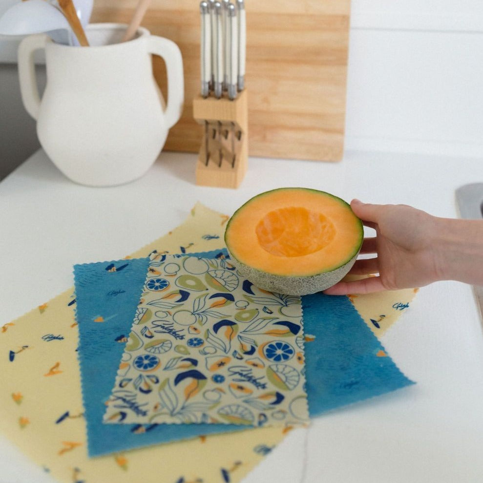 Beeswax Food Wraps: Ocean Favourites Bundle - Sumiye Co