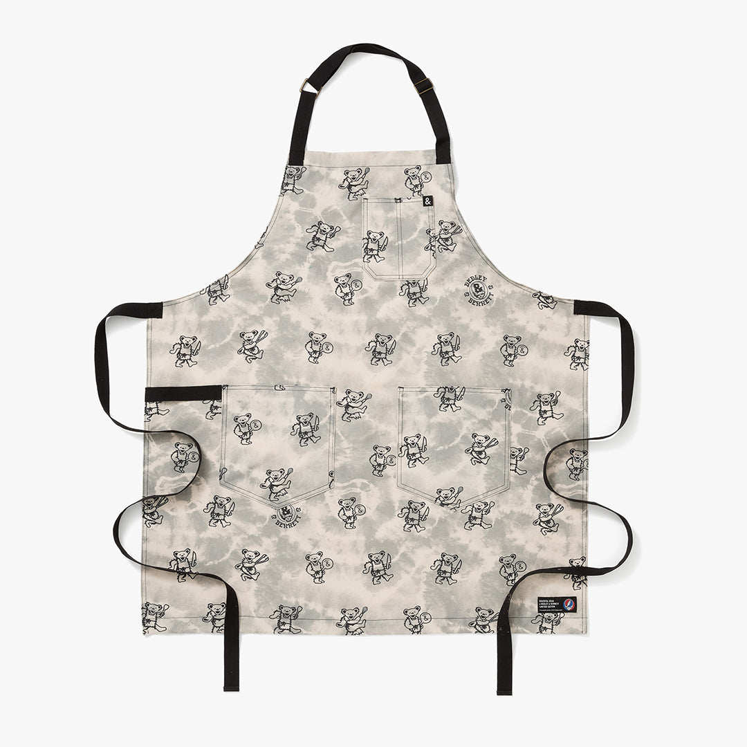 The Essential Apron - Grateful Dead Grey Tie Dye