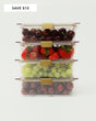 The Food Container - 4 Set (8.27 x 5.78 x 2.52 in) - Sumiye Co