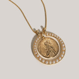 Pearl Goddess Halo Pendant - Sumiye Co