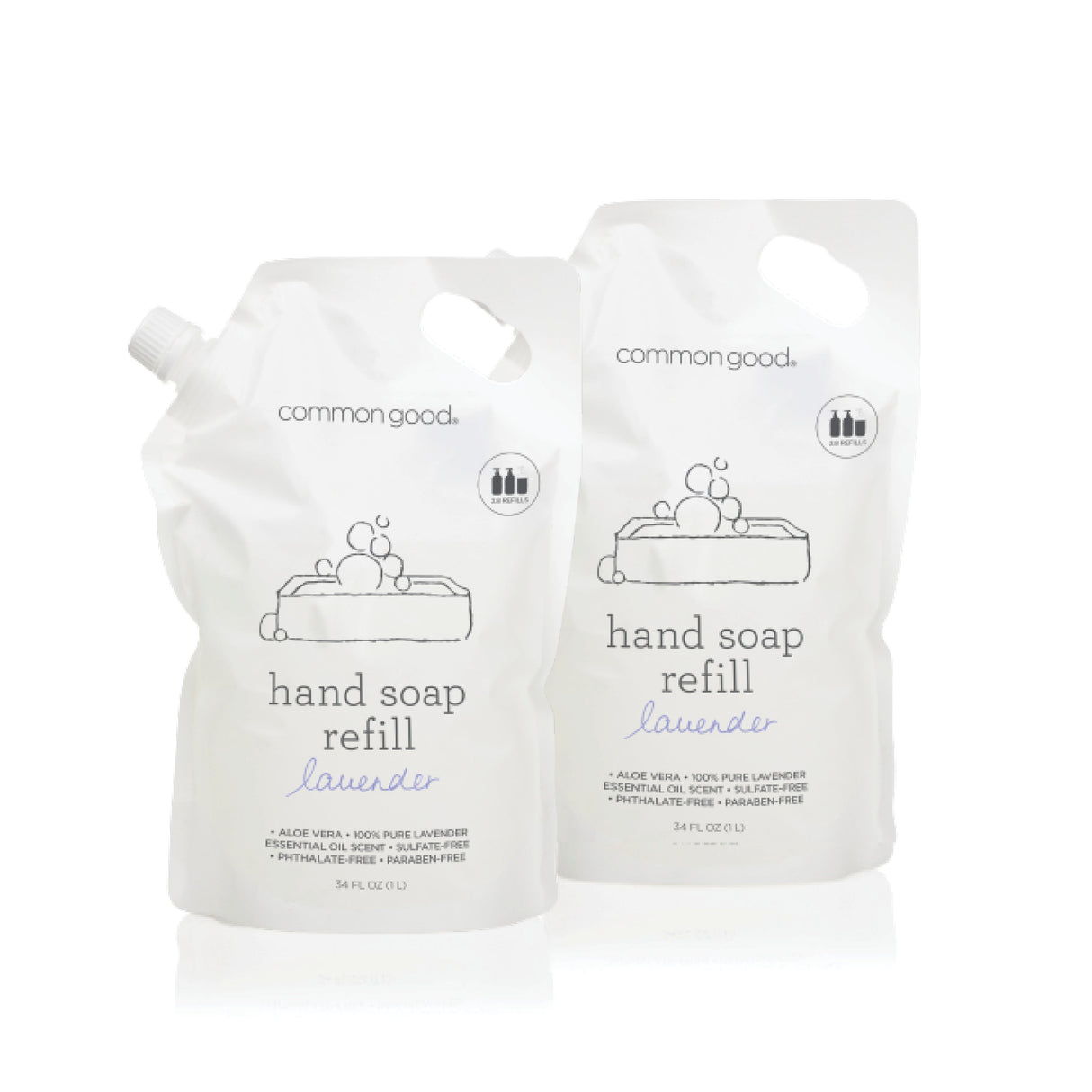 Hand Soap Refill Pouch, 34 Fl Oz - Sumiye Co