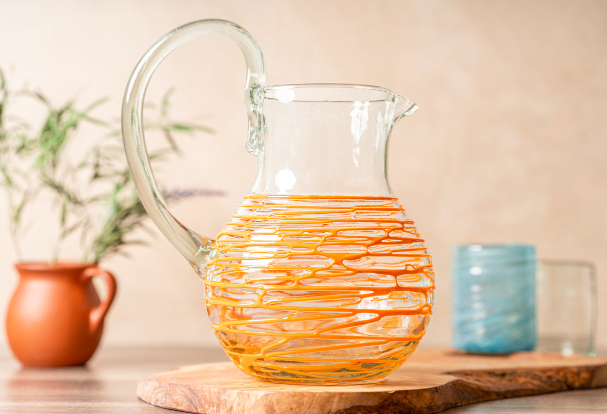 Handblown Glass Pitcher by Verve Culture - Sumiye Co