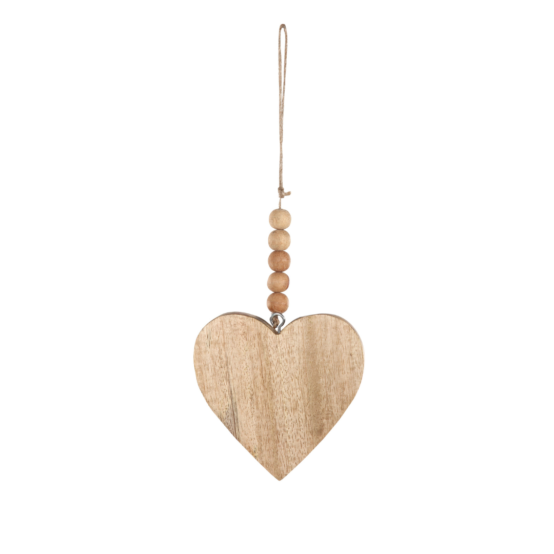 Wooden Charms | Handmade Heart - 11 in (Set of 3) - Sumiye Co