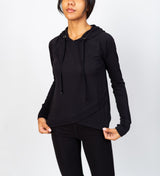 Cross-Crop Hoodie Eclipse