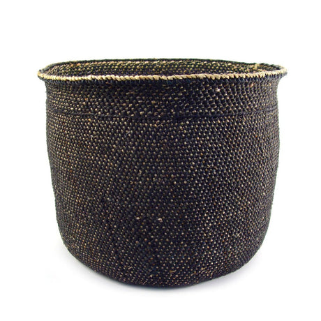 Iringa Baskets - Light Black | Woven Milulu Grass - Africa - Sumiye Co