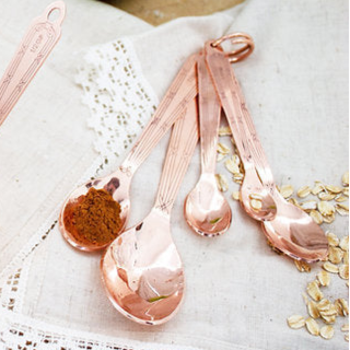 Copper Measuring Spoons (Set of 5)  | Vintage French Inspired