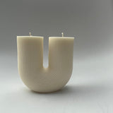 Aaram Lux 'The U Ribbed' Decorative Candle | Soy Wax - Sumiye Co