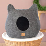 Whimsical Cat Ear Cave Bed - Stone Gray - Sumiye Co