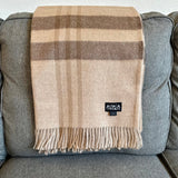 Royal Baby Alpaca Wool Checkered Throw Blanket by Alpaca Threadz - Sumiye Co