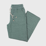 Pantalones elásticos de pierna ancha | Calathea Green de Happy Earth