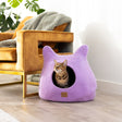 Whimsical Cat Ear Cave Bed - Lilac Purple - Sumiye Co