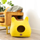 Whimsical Cat Ear Cave Bed - Sunny Yellow - Sumiye Co