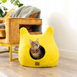 Whimsical Cat Ear Cave Bed - Sunny Yellow - Sumiye Co