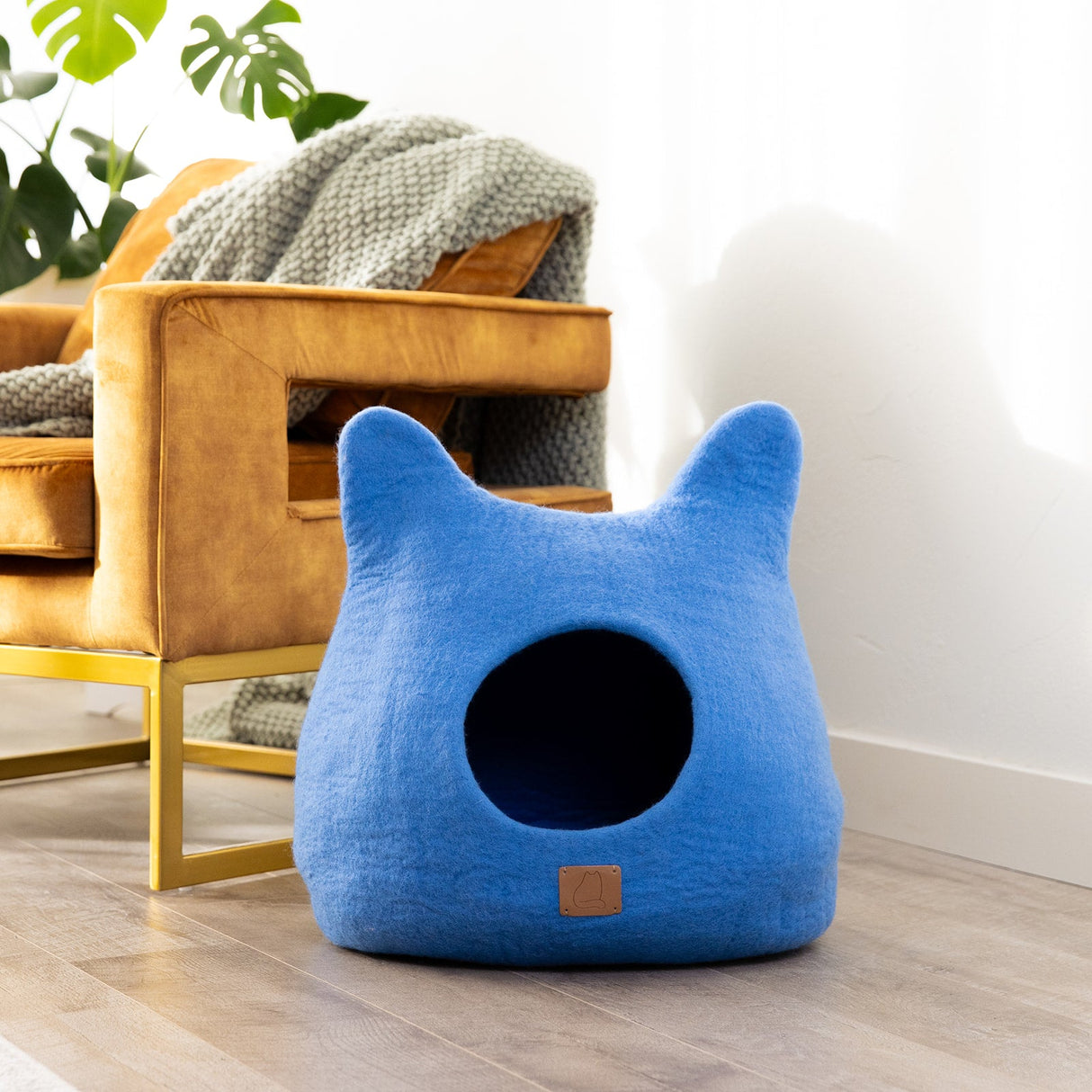 Whimsical Cat Ear Cave Bed - Sky Blue - Sumiye Co