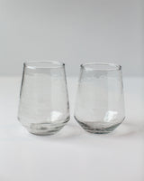 Glass Water Tumbler - Clear - Set of 4