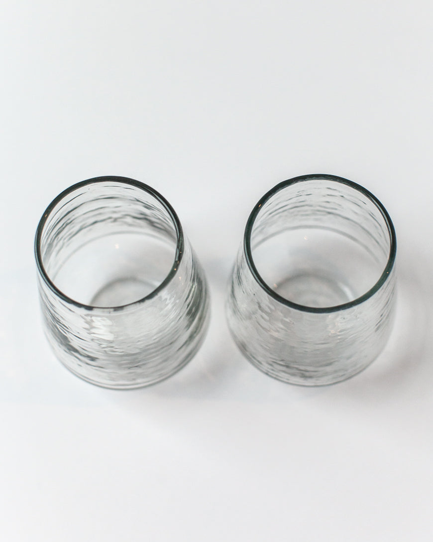 Glass Water Tumbler - Clear - Set of 4 - Sumiye Co