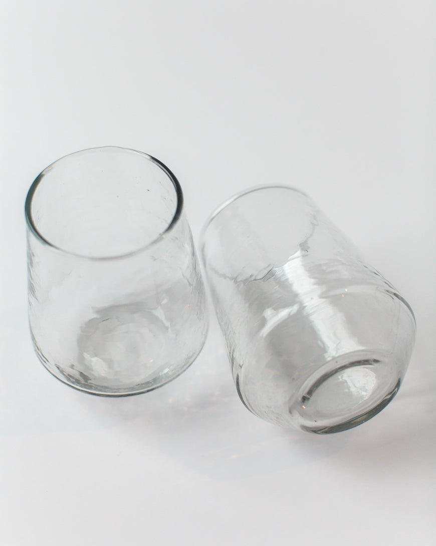 Glass Water Tumbler - Clear - Set of 4 - Sumiye Co