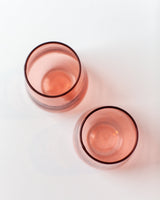 Glass Water Tumbler - Blush - Set of 4