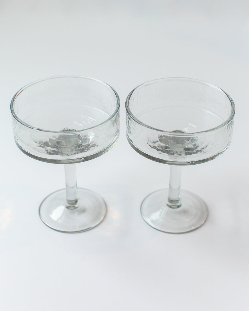 Coupe Cocktail Glasses - Clear - Set of 4 - Sumiye Co