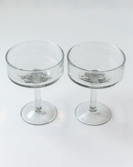 Coupe Cocktail Glasses - Clear - Set of 4