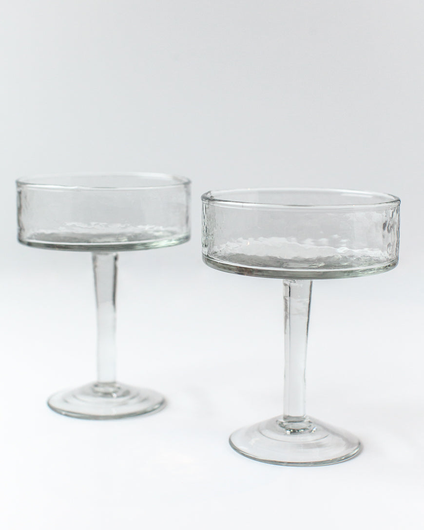 Coupe Cocktail Glasses - Clear - Set of 4 - Sumiye Co