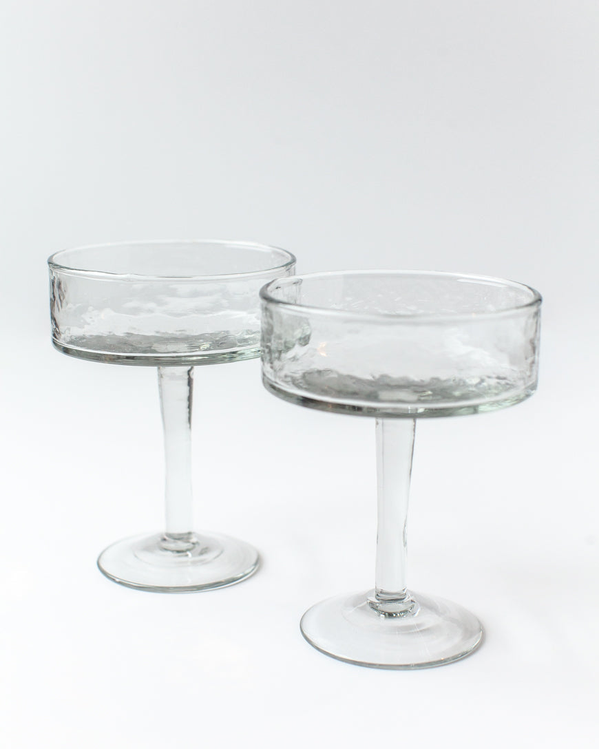 Coupe Cocktail Glasses - Clear - Set of 4 - Sumiye Co