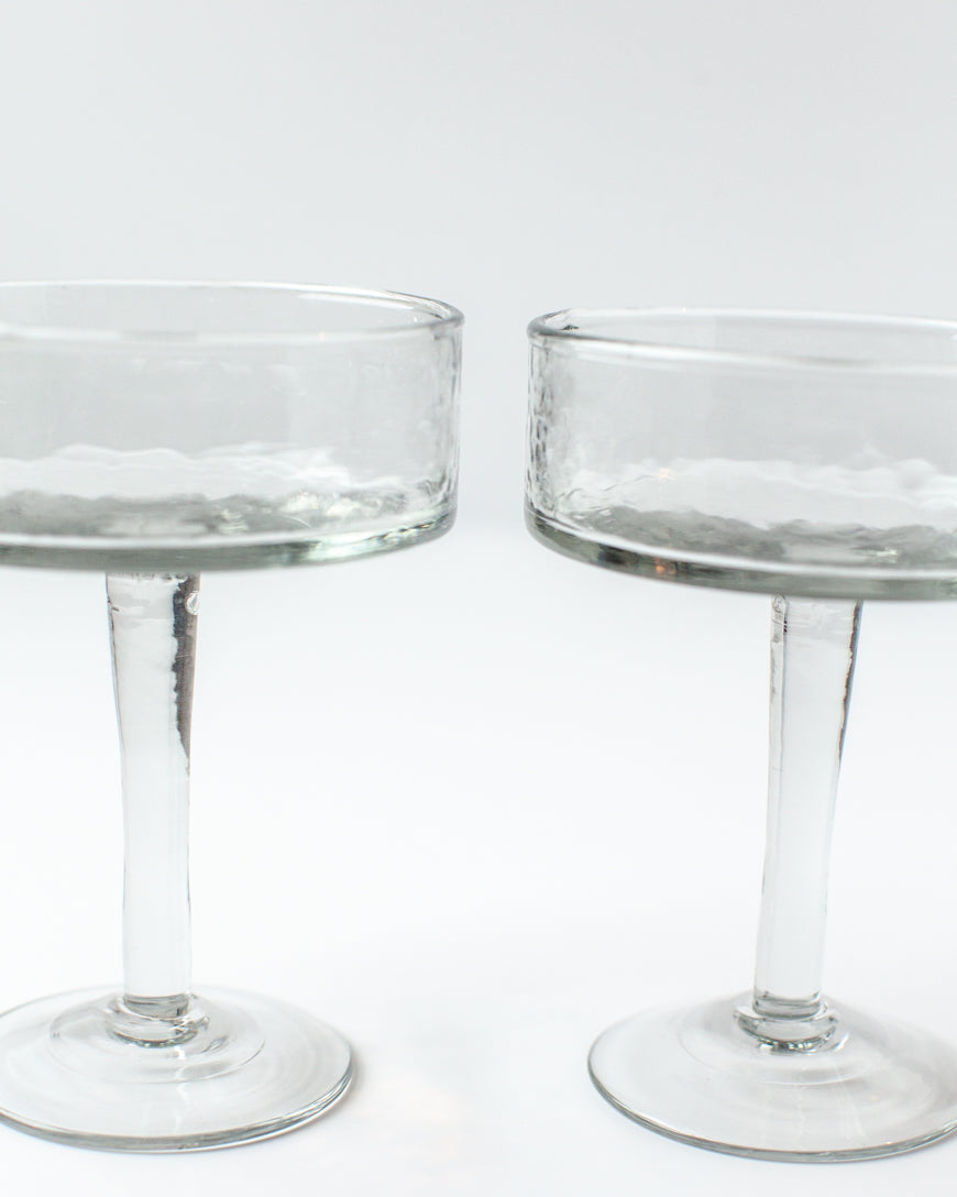 Coupe Cocktail Glasses - Clear - Set of 4