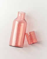 Glass Carafe & Drinking Glass - Blush