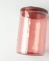 Glass Large Canister + Wooden - Blush