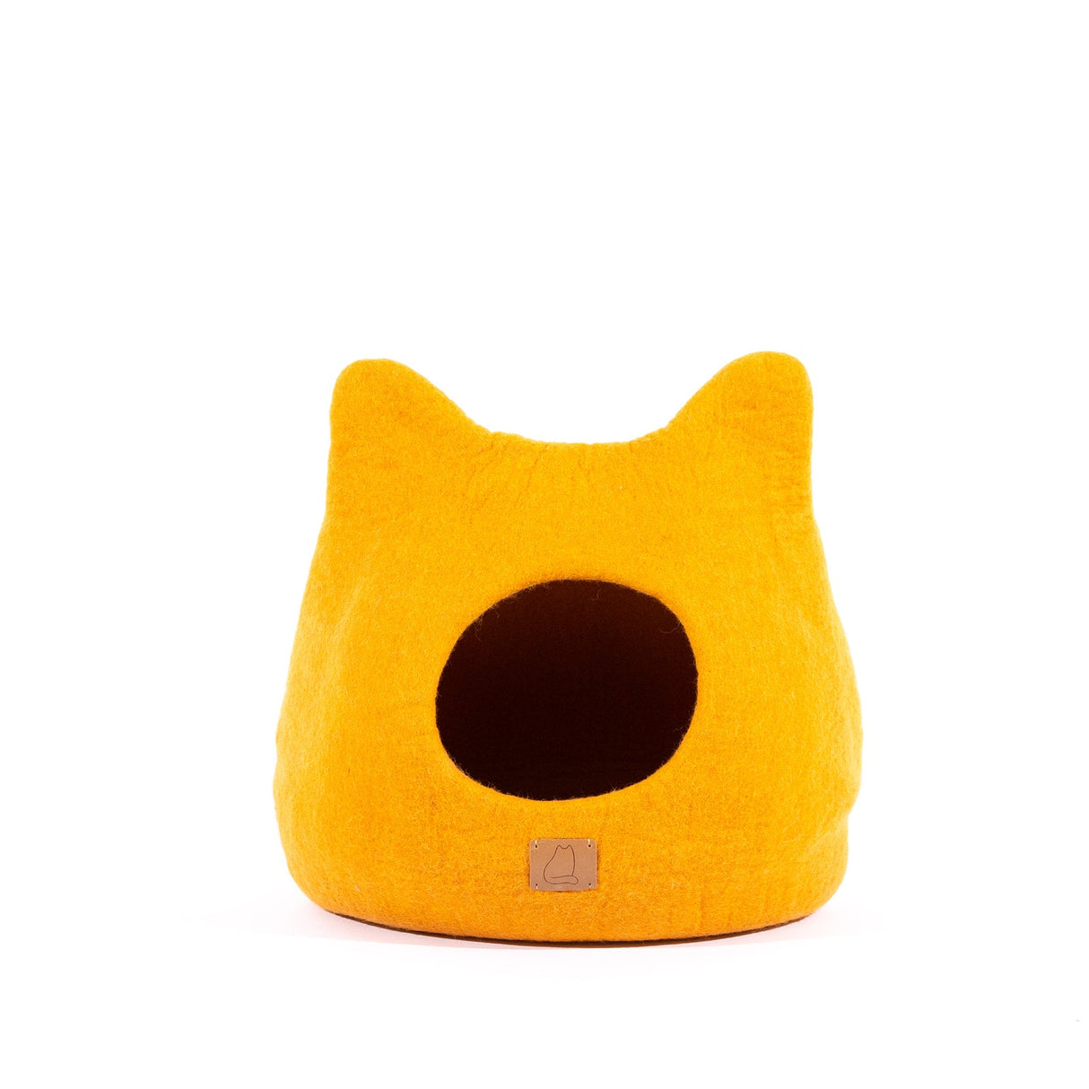 Whimsical Cat Ear Cave Bed- Fire Orange - Sumiye Co