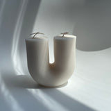 Aaram Lux 'The U Ribbed' Decorative Candle | Soy Wax - Sumiye Co