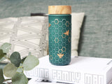 Ceramic Travel Mug | Honey Bee - Hand Painted Gold (12 oz)-18