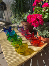 Nesting Hen Bowl & Lid - Green | Hand Blown Glass - Colombia - Sumiye Co