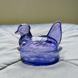 Nesting Hen Bowl & Lid - Lilac | Hand Blown Glass - Colombia