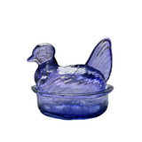 Nesting Hen Bowl & Lid - Lilac | Hand Blown Glass - Colombia