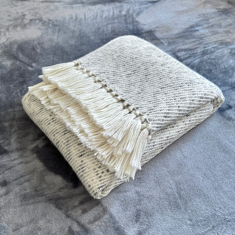 Alpaca Throw - Peru | Heathered Gray - Sumiye Co