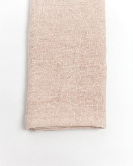 Stone Washed Linen Napkins, Blush - set of 4