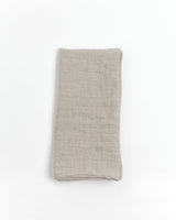 Stone Washed Linen Napkins, Flax - set of 4 - Sumiye Co