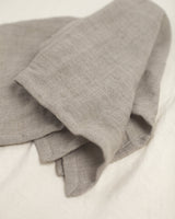 Stone Washed Linen Napkins, Flax - set of 4 - Sumiye Co