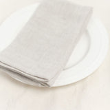 Stone Washed Linen Napkins, Natural - set of 4 - Sumiye Co