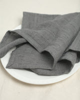 Stone Washed Linen Napkins, Oyster - set of 4 - Sumiye Co