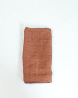 Stone Washed Linen Napkins, Terracotta - set of 4 - Sumiye Co