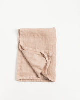 Stone Washed Linen Tea Towel - Blush