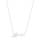 'Love' Script Necklace - Sumiye Co